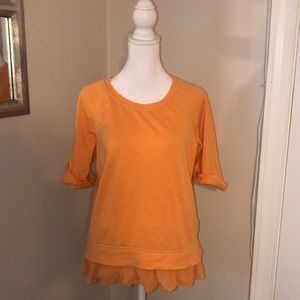 Armani Exchange sweatshirt with 100% mulberry silk trim Size M